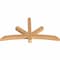Ekena Millwork Alberta Smooth Timber Gable Bracket, Western Red Cedar, 60"W x 32"H x 3 1/2"D x 3 1/2"F, 13/12 Pitch GBW060X32X0404ALB00SWR - alternate 5